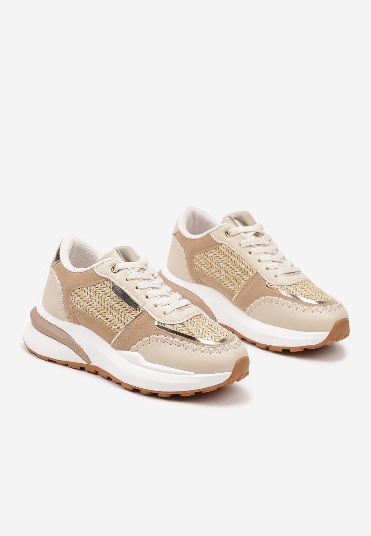 Sneakers Ninatia Bej închis