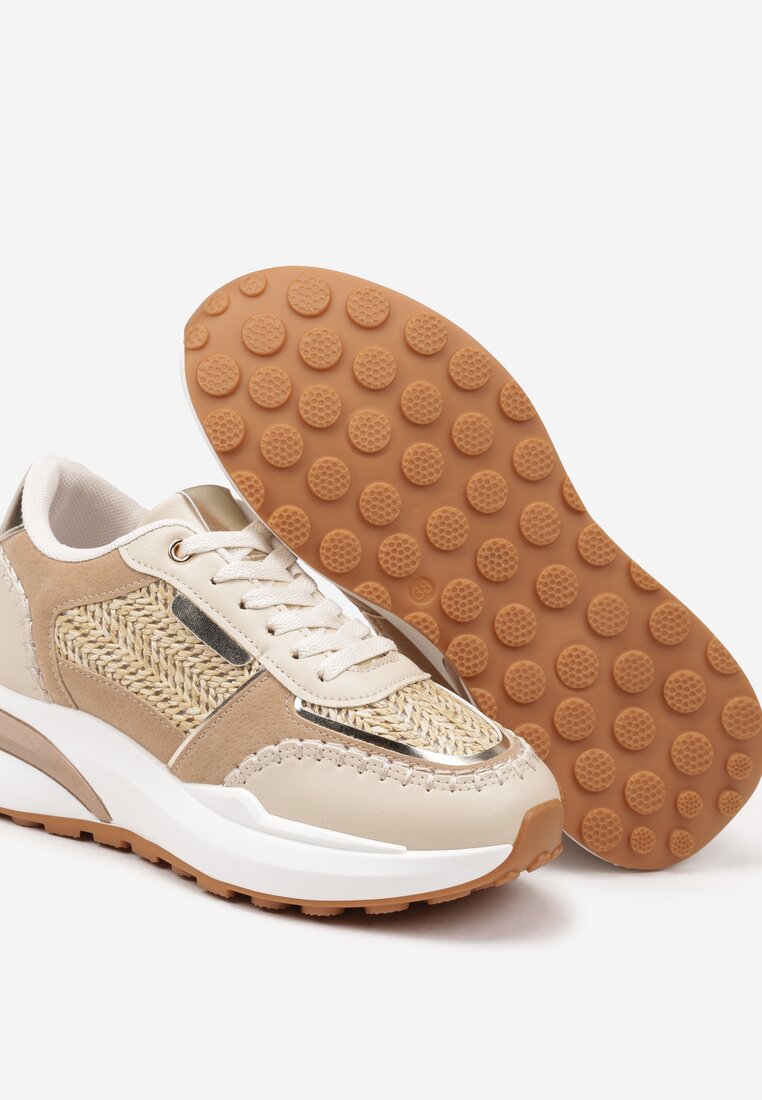 Sneakers Ninatia Bej închis