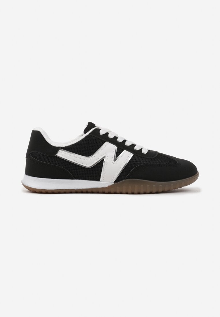 Czarne Sneakersy Klasyczne Tenisówki Istia