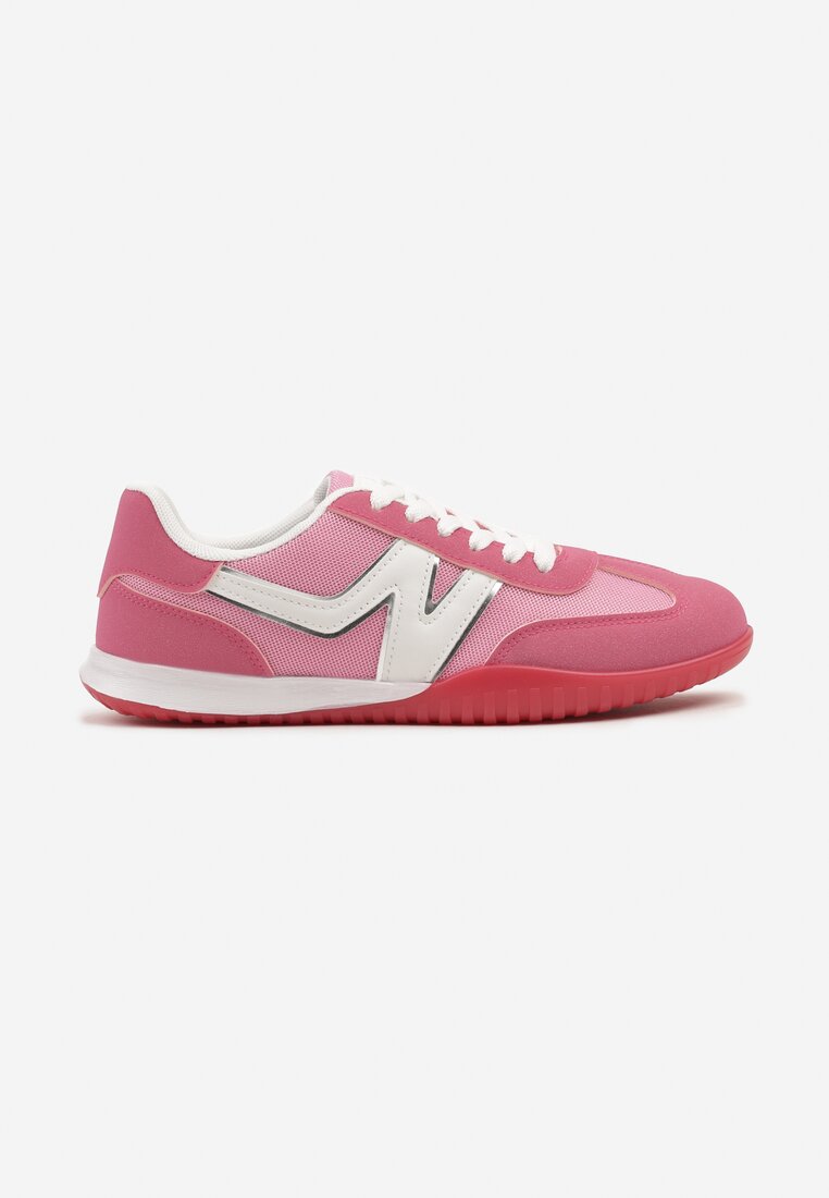 Różowe Sneakersy Klasyczne Tenisówki Istia