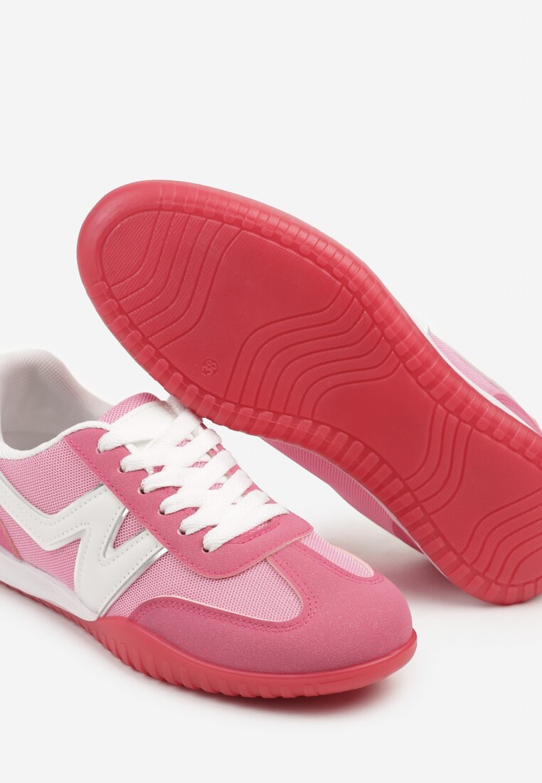 Różowe Sneakersy Klasyczne Tenisówki Istia