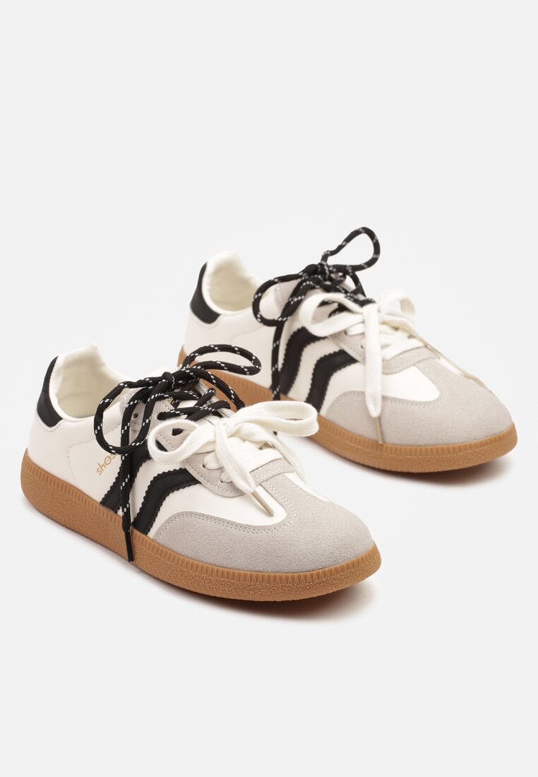 Sneakers Zarinoa Bej cu negru