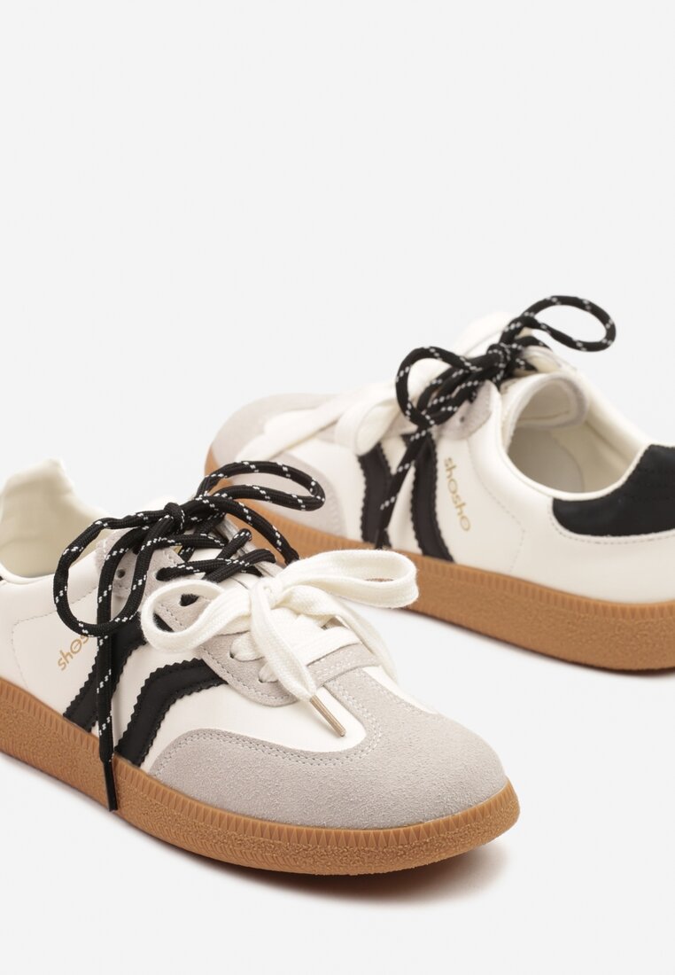 Sneakers Zarinoa Bej cu negru