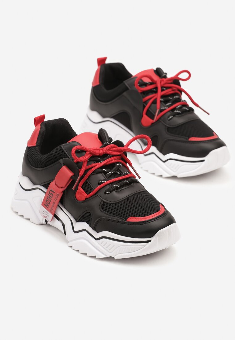 Sneakers Taneril Negru cu roșu