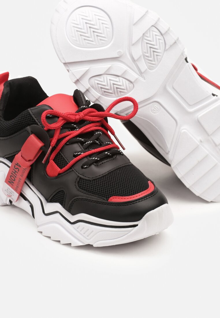 Sneakers Taneril Negru cu roșu
