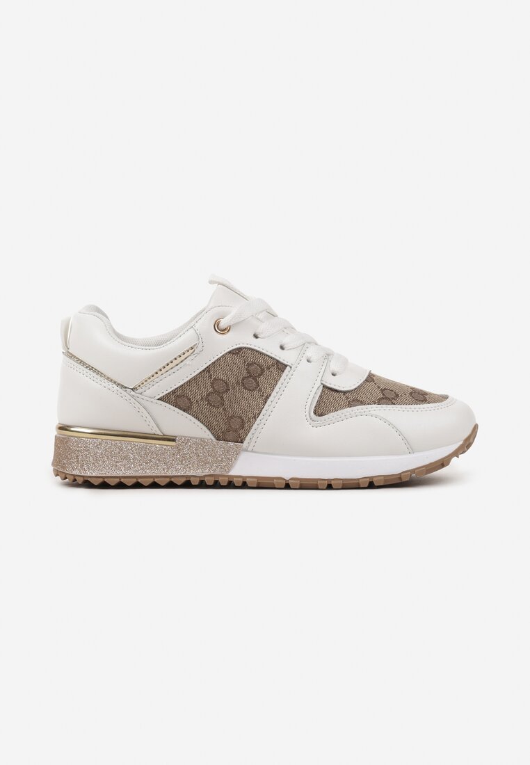 Sneakers Soltia Alb cu maro