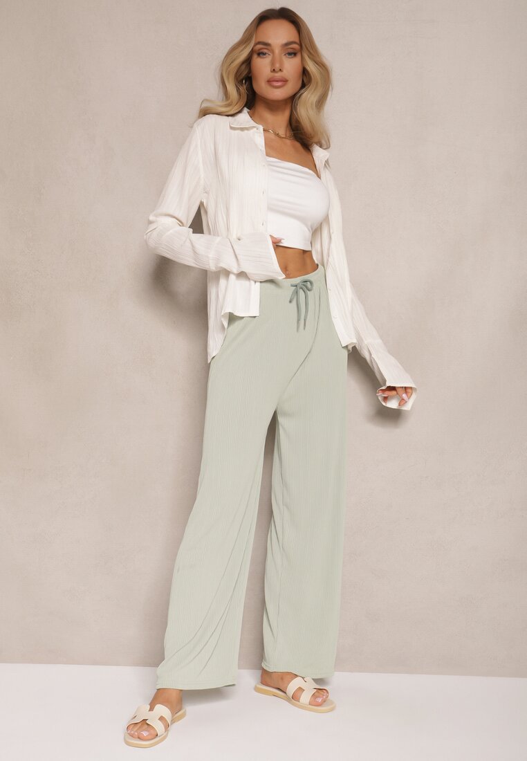 Pantaloni Harisna Verde deschis