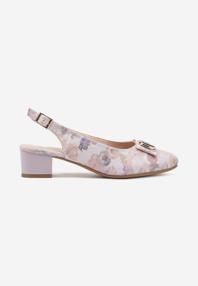 Pantofi cu toc Roz