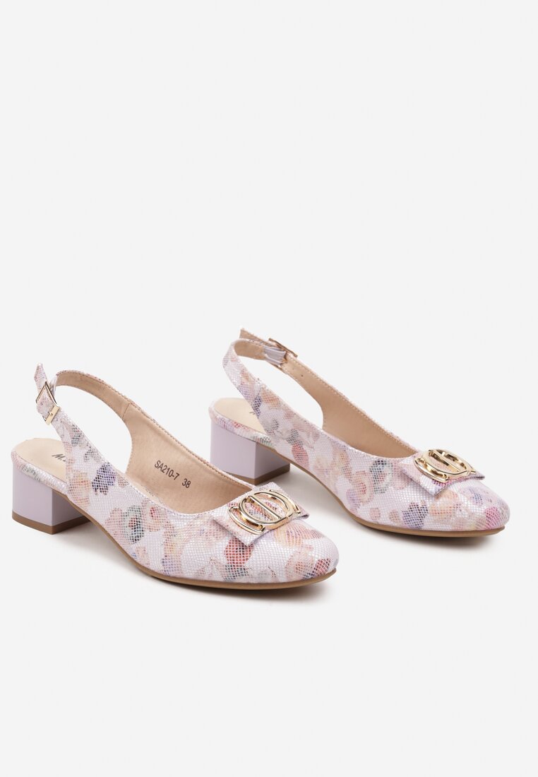 Pantofi cu toc Roz