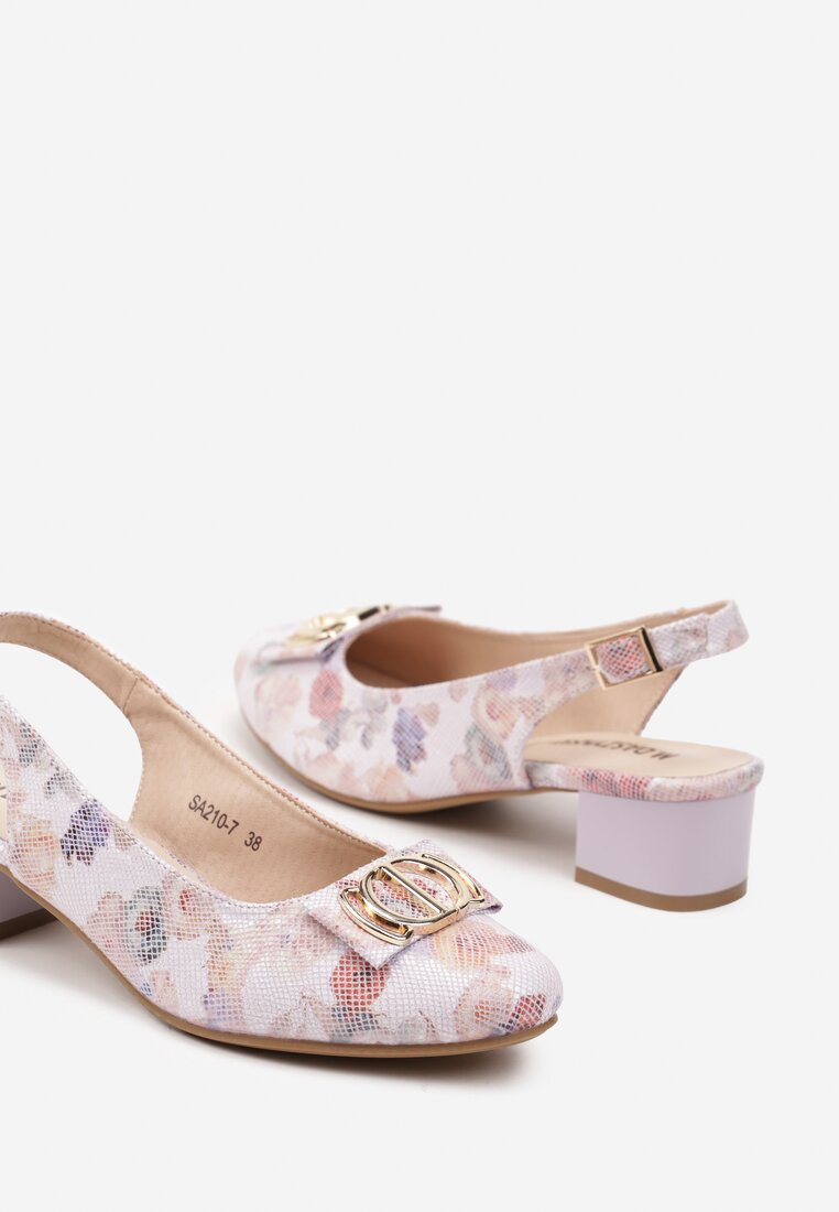 Pantofi cu toc Roz