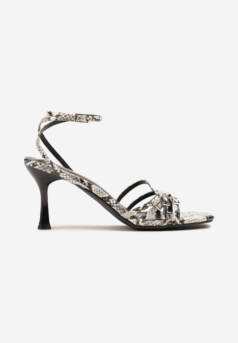 Sandale Galiven Print piele de șarpe