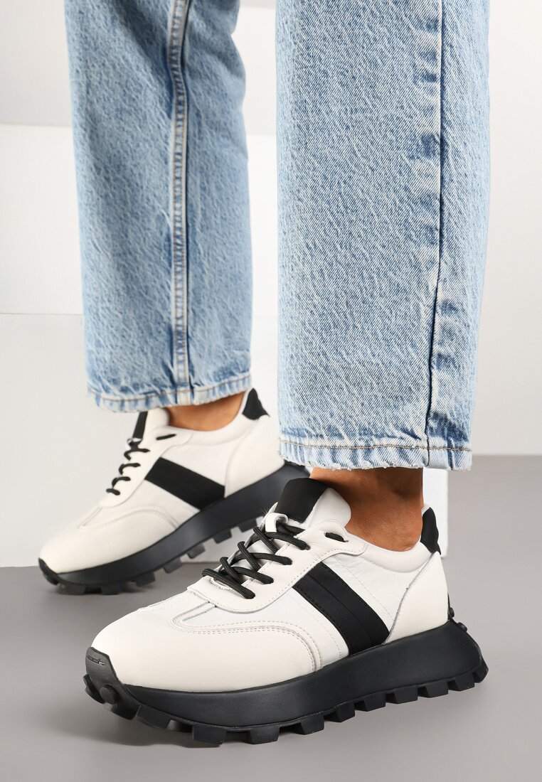 Sneakers Efalorena Bej cu negru