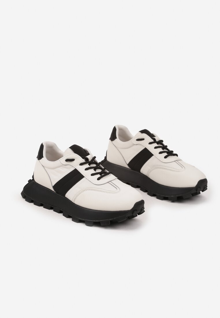 Sneakers Efalorena Bej cu negru