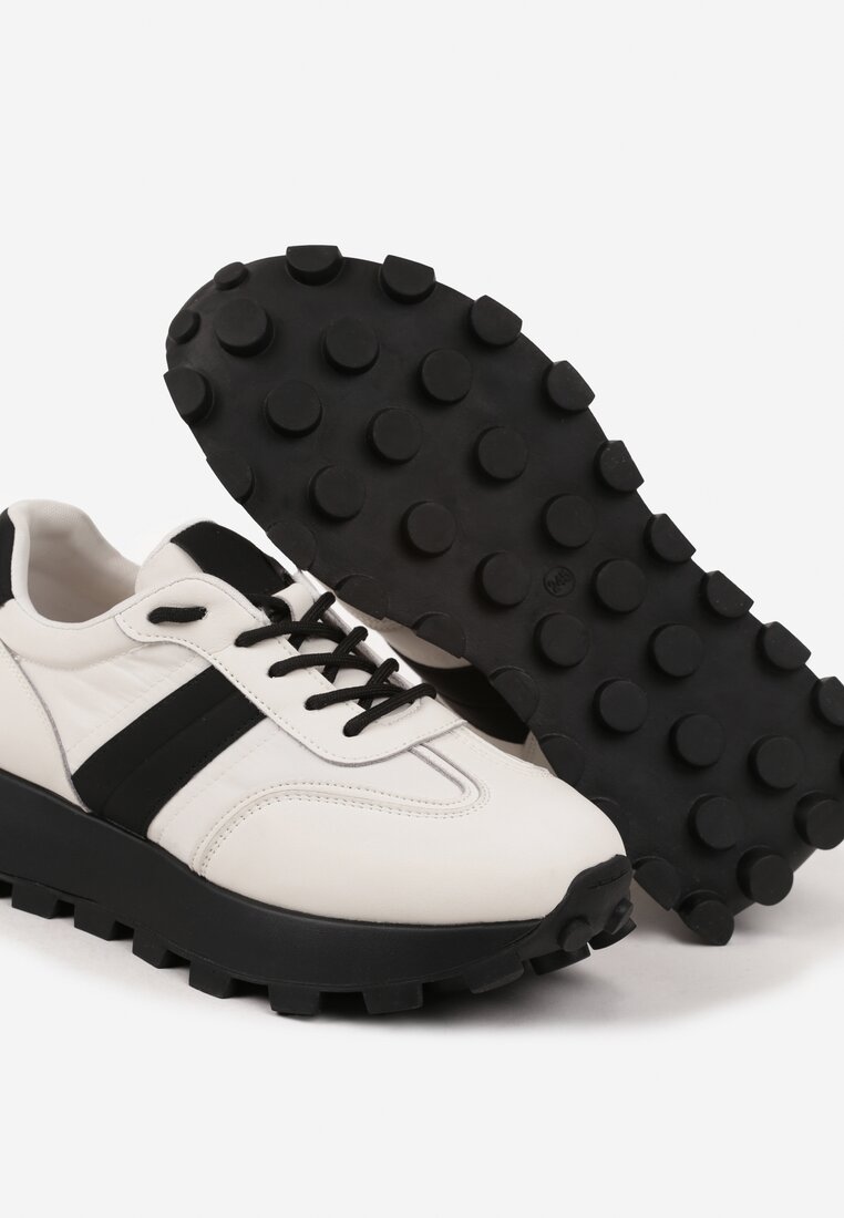 Sneakers Efalorena Bej cu negru