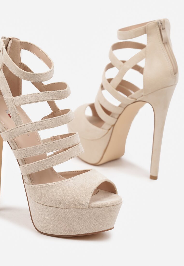 Pantofi stiletto Naniel Bej