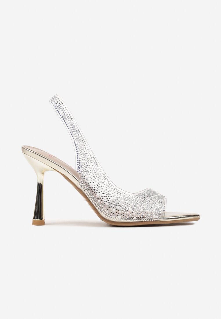 Pantofi stiletto Efaliana Aurii
