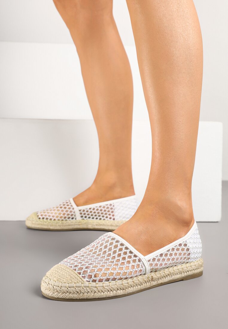 Espadrile Setariva Albe