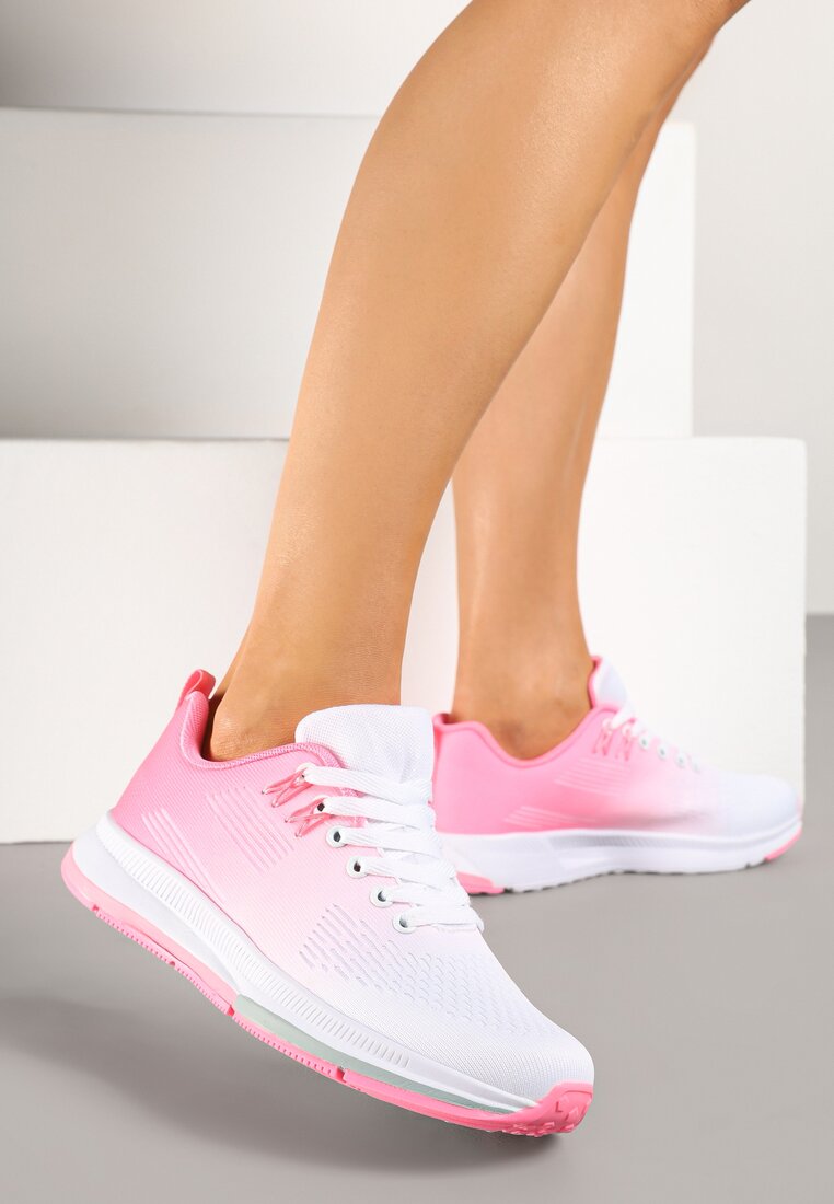 Pantofi sport Maccaria Alb cu roz