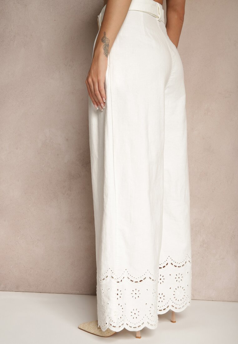 Pantaloni Lavsemi Albi