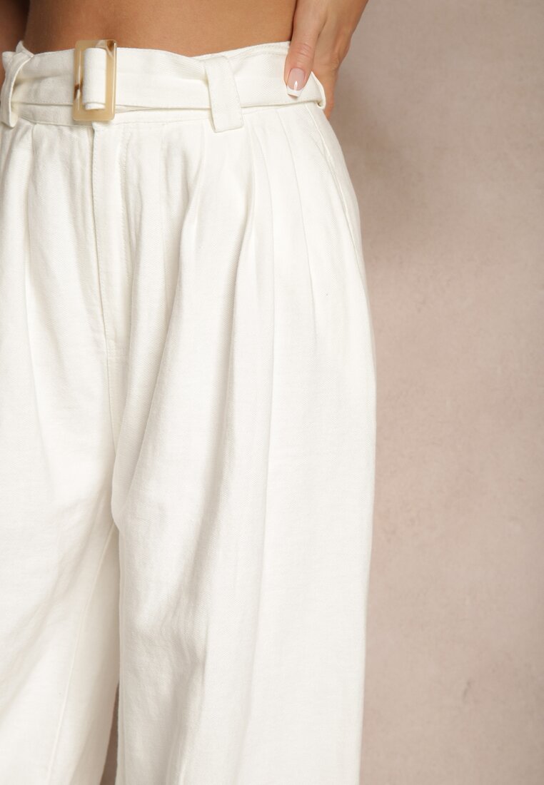 Pantaloni Lavsemi Albi