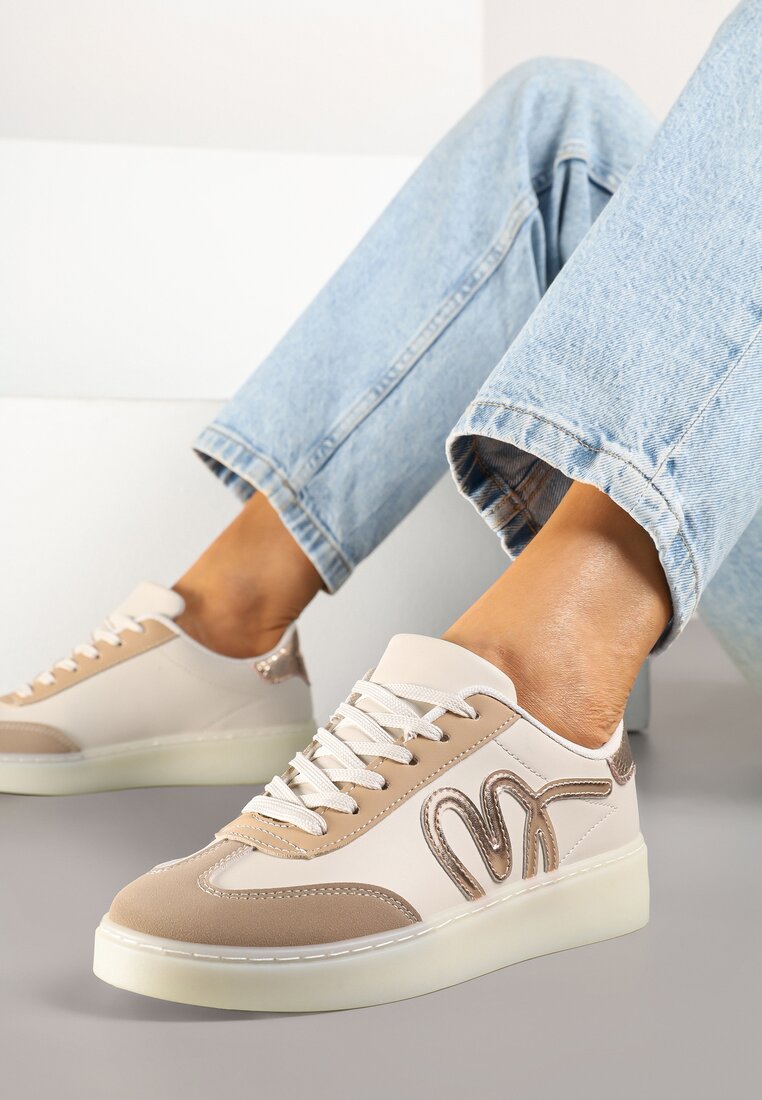 Sneakers Ailinne Bej închis