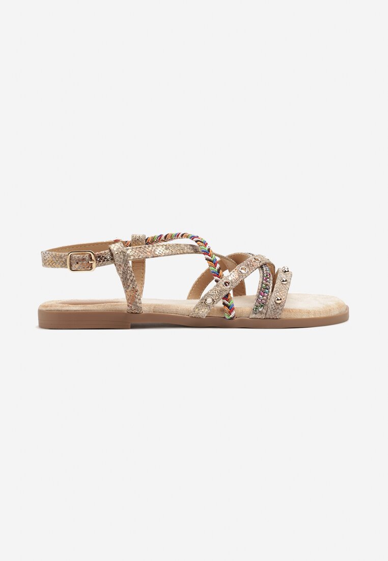 Sandale Nanolea Print piele de șarpe