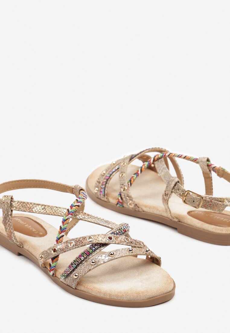 Sandale Nanolea Print piele de șarpe
