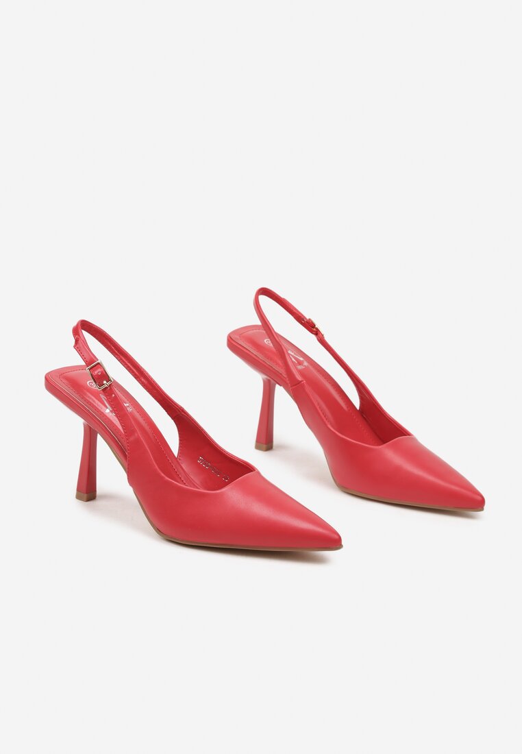 Pantofi stiletto Saniffia Roșii