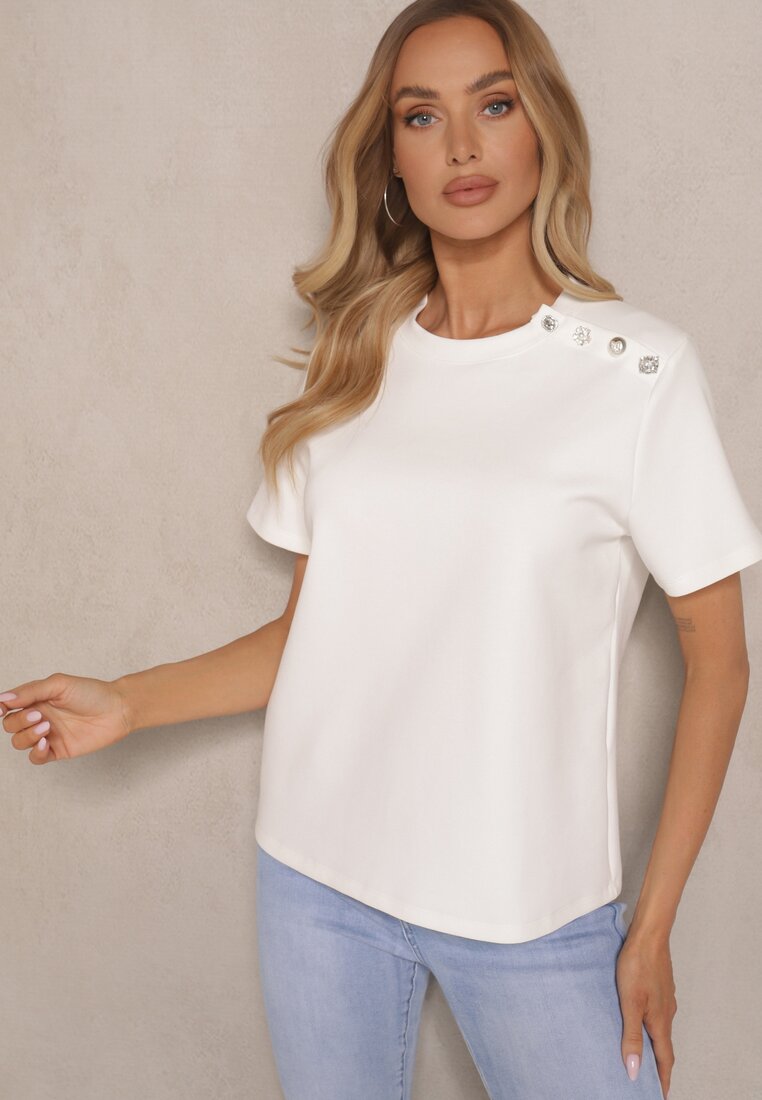 T-shirt Idivoria Alb