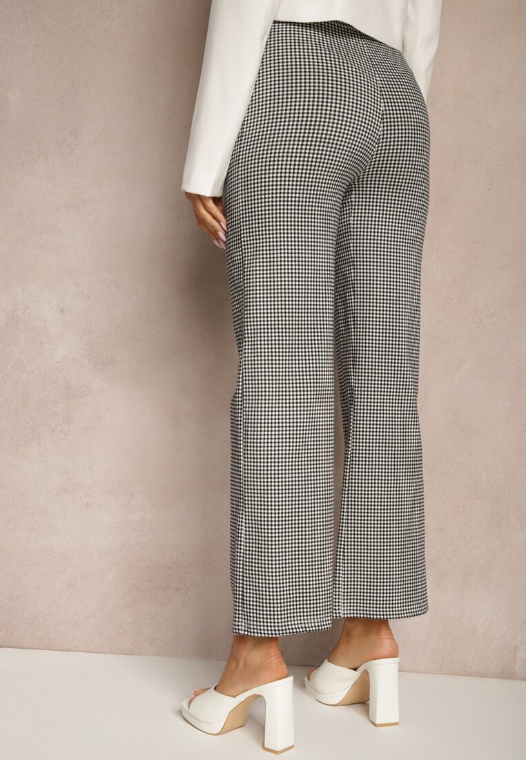 Pantaloni Alimuna Negru cu alb