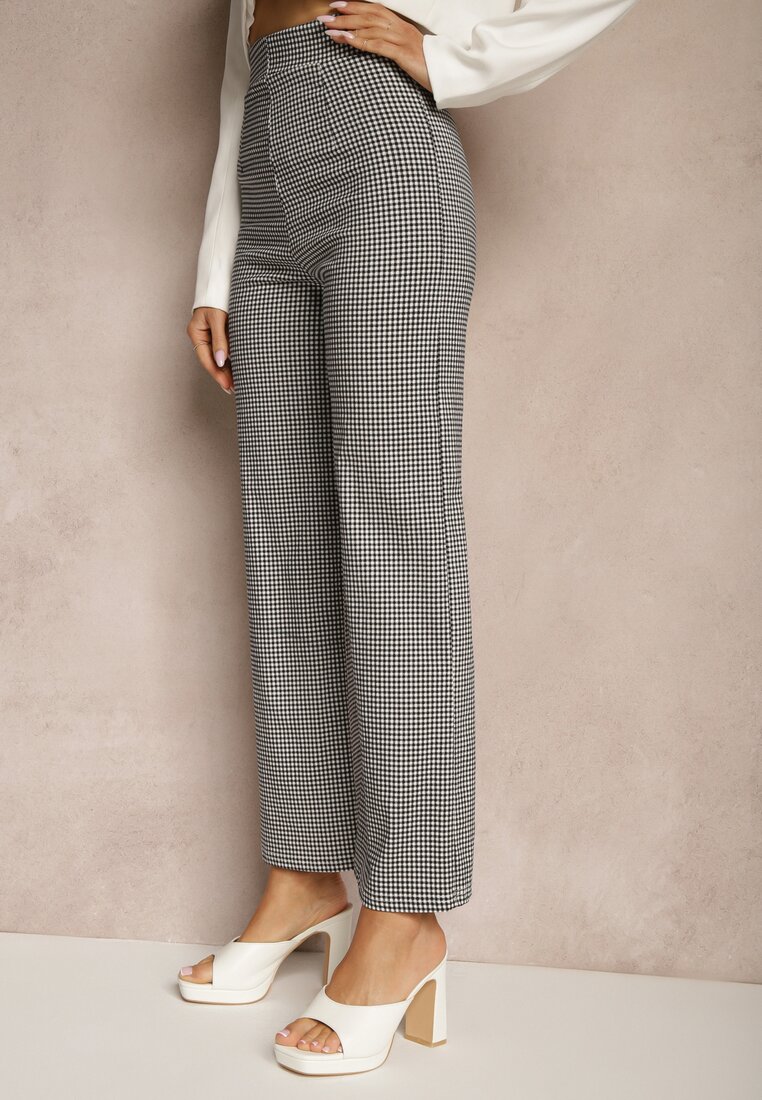 Pantaloni Alimuna Negru cu alb