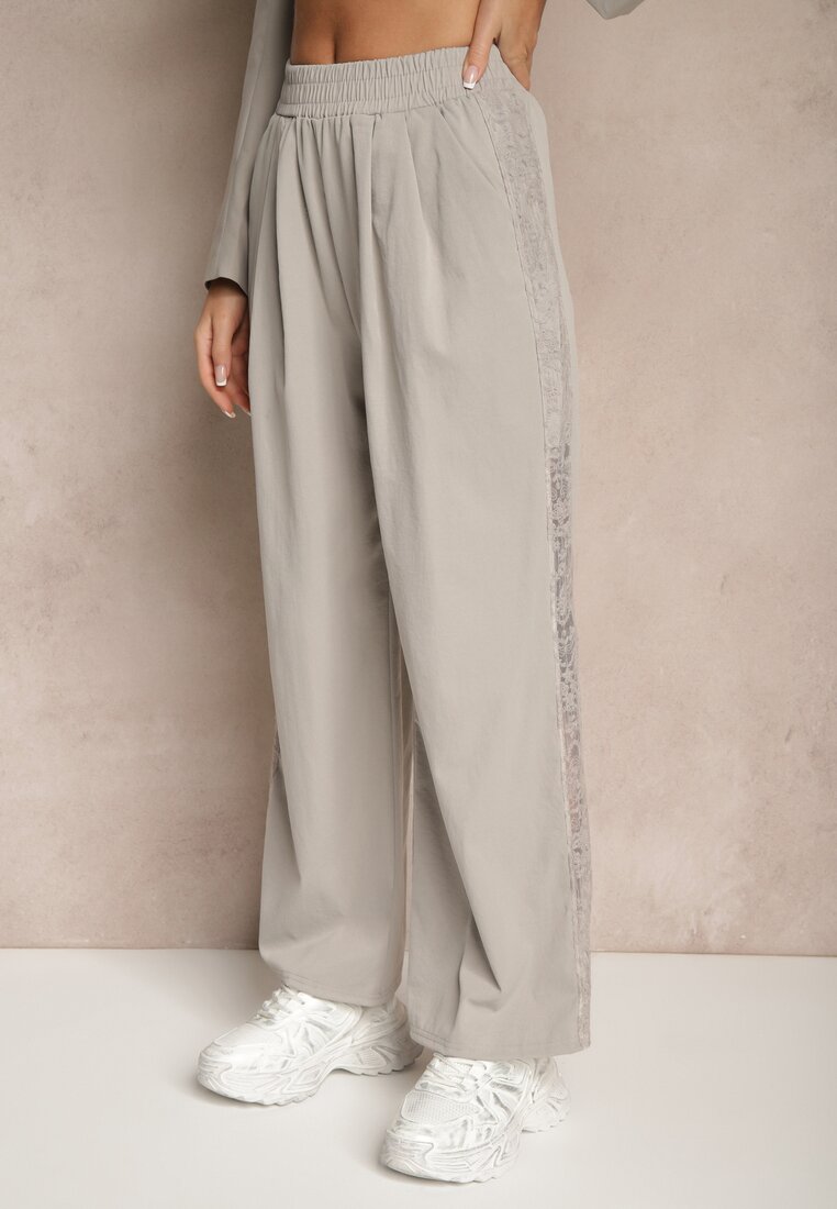 Pantaloni Efandiela Gri deschis