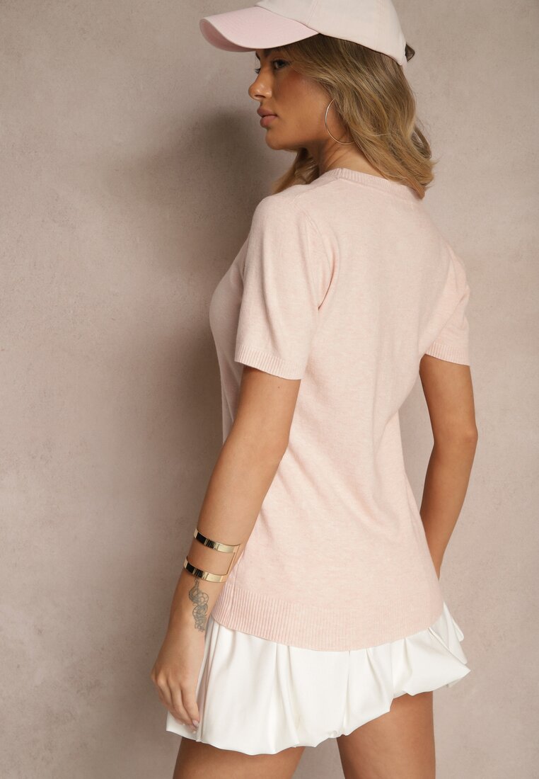 T-shirt Sanallia Roz deschis