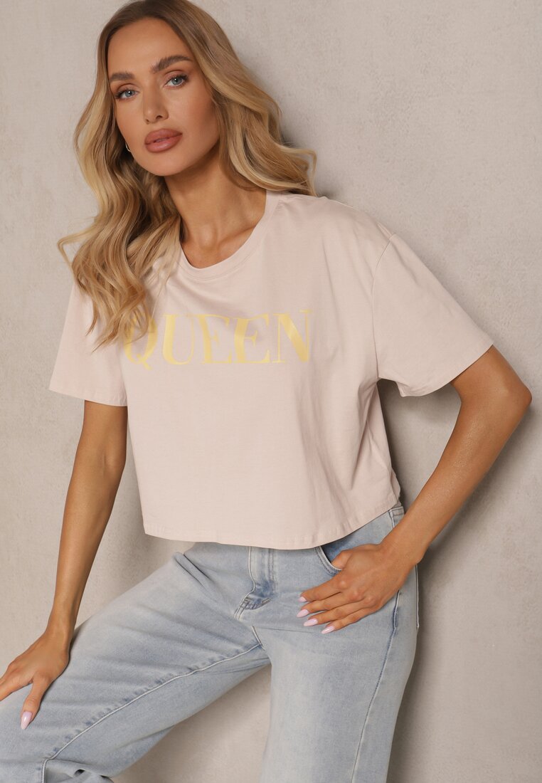T-shirt Norfitis Bej închis