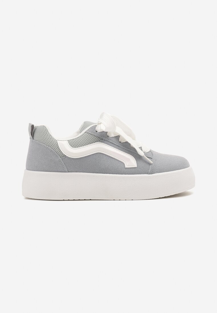 Jasnoniebieskie Sneakersy Kultowe Tenisówki na Grubej Podeszwie Nurisora