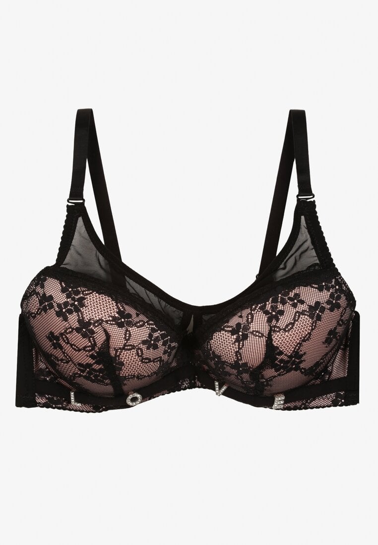 Sutien Revalora Negru cu roz