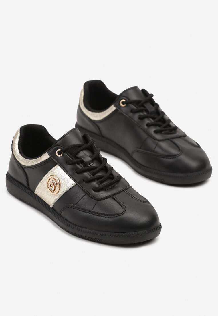 Sneakers Ollisena Negru cu argintiu