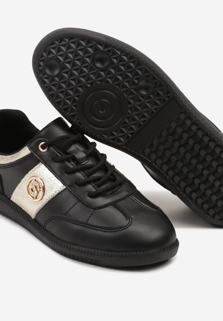 Sneakers Ollisena Negru cu argintiu