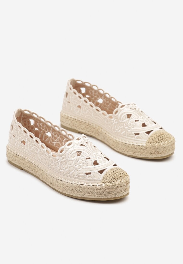 Espadrile Nelariss Bej