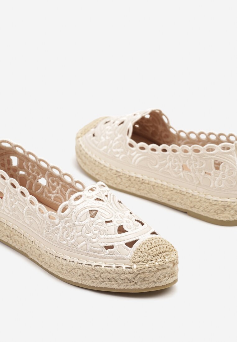 Espadrile Nelariss Bej