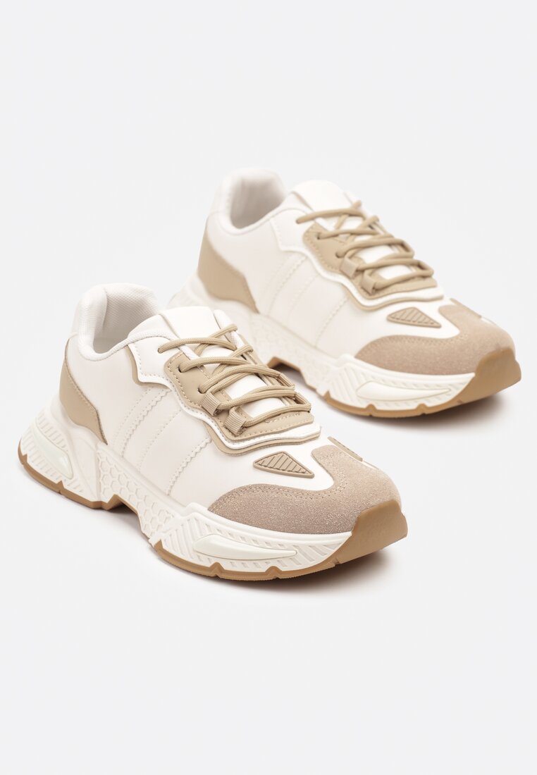 Sneakers Isallena Bej închis
