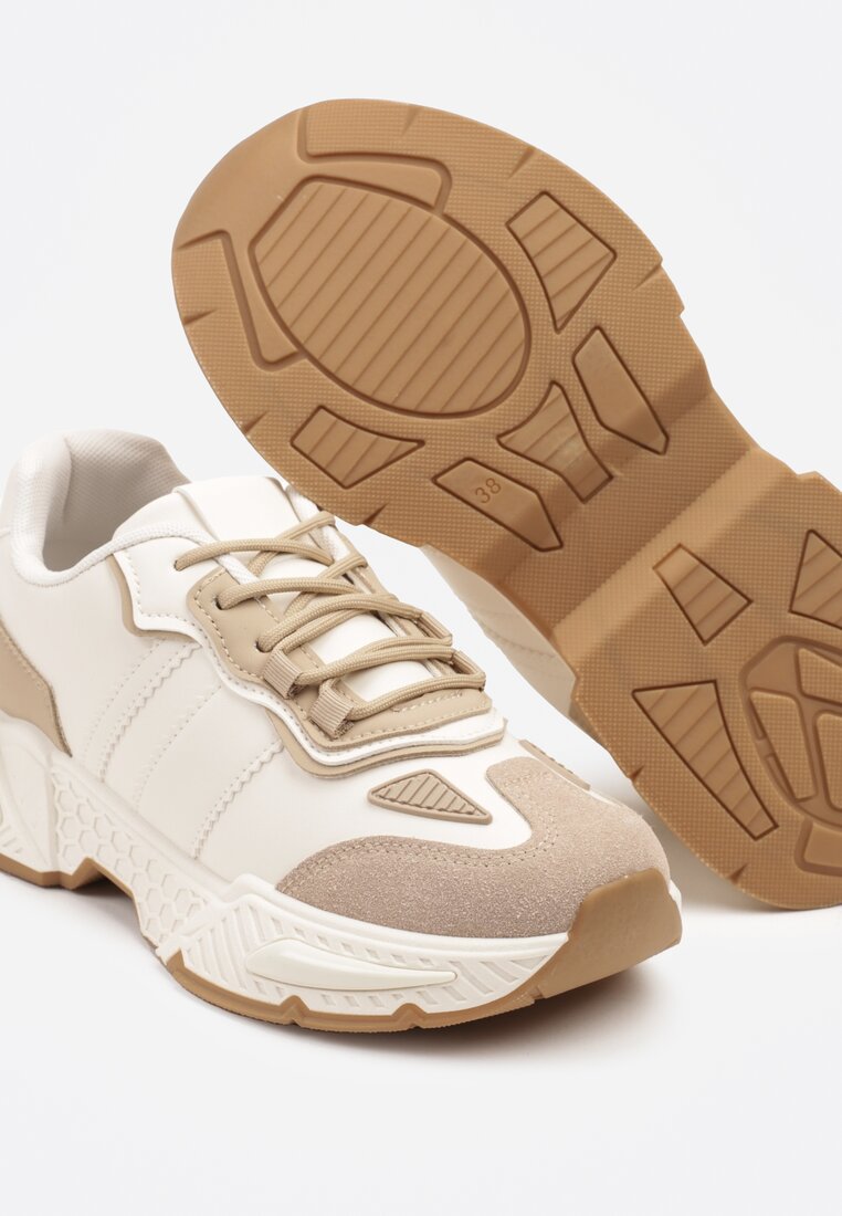 Sneakers Isallena Bej închis