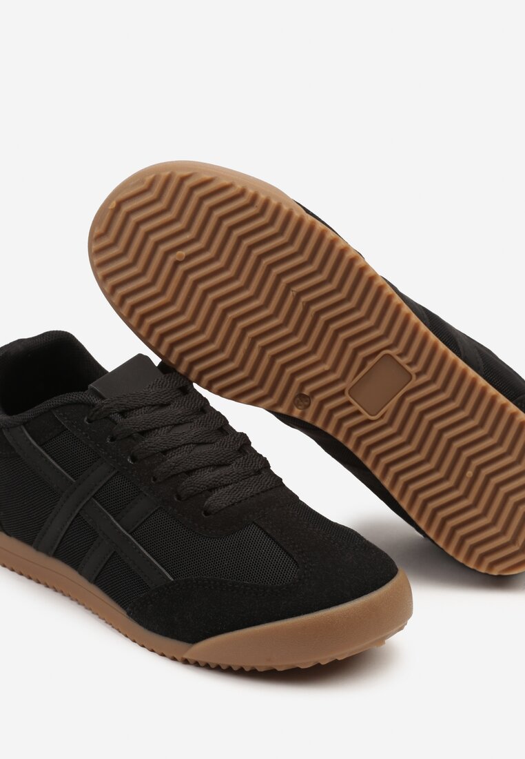 Czarne Sneakersy Typu Klasyczne Tenisówki Isnnoria