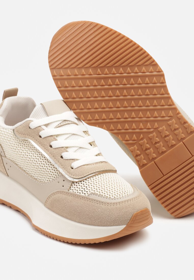 Sneakers Calgis Bej închis