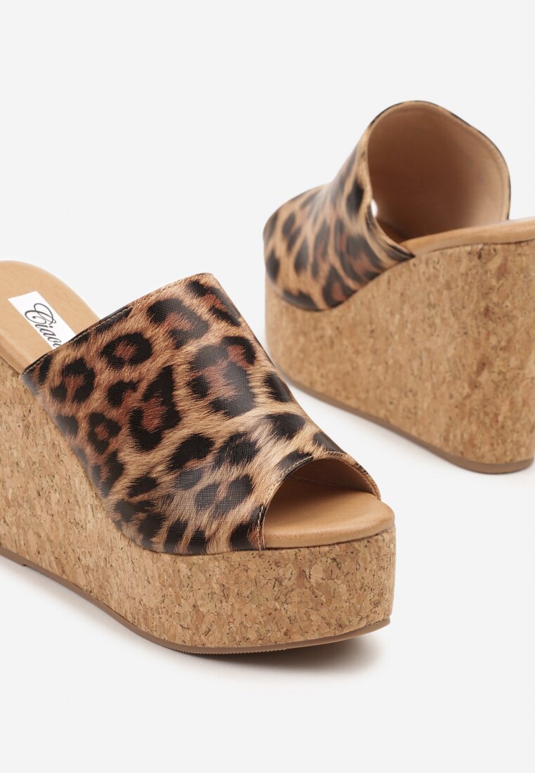 Papuci Jordiva Imprimeu leopard