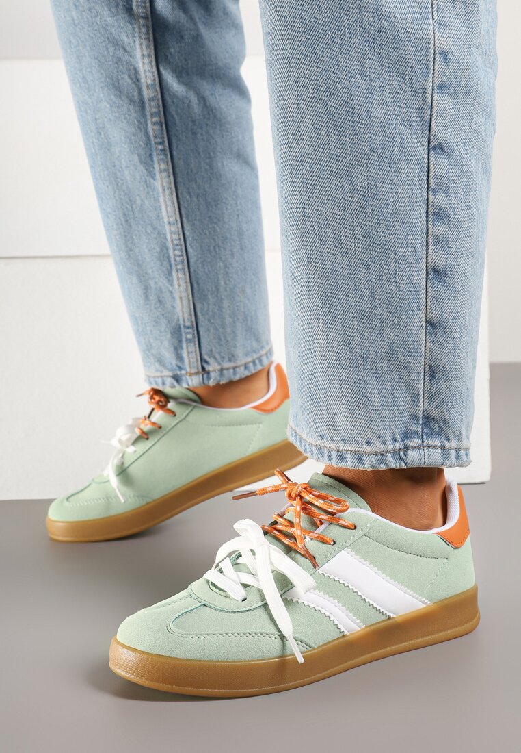 Sneakers Lorlevia Verde cu alb