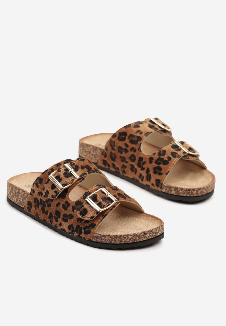 Papuci Virlevia Imprimeu leopard