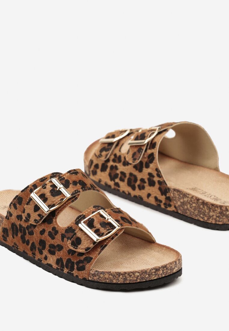 Papuci Virlevia Imprimeu leopard