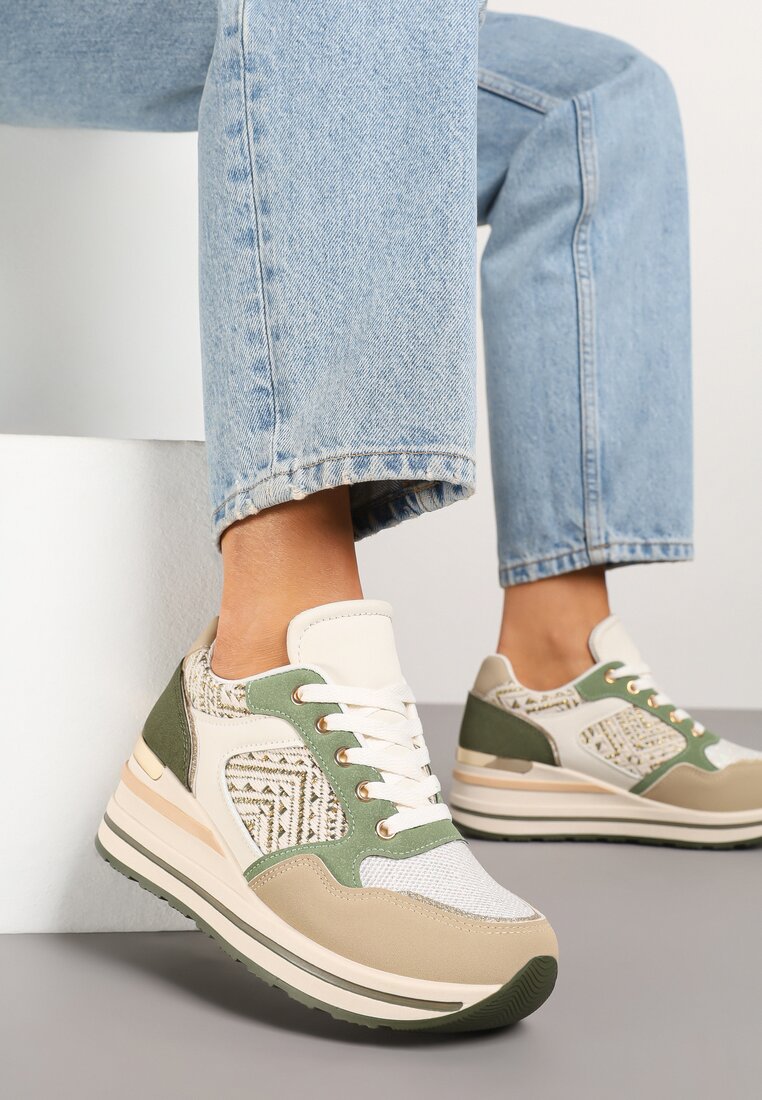 Sneakers Tillineira Bej închis