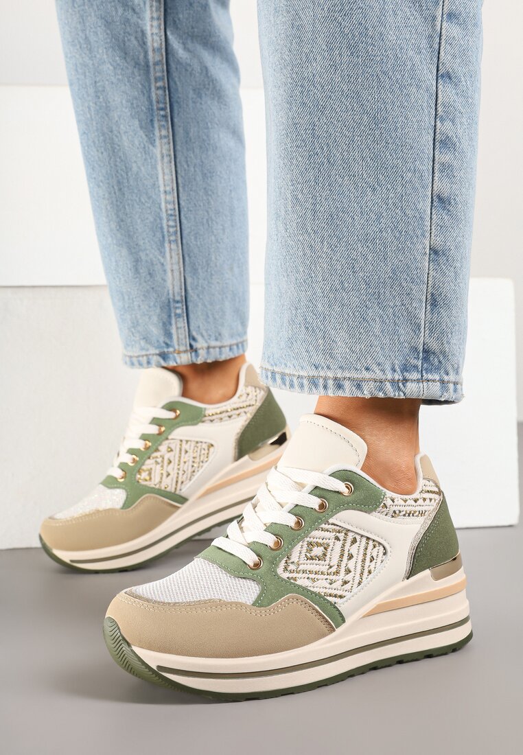 Sneakers Tillineira Bej închis